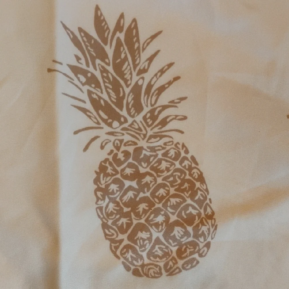 Women's White Pineapple Print Shirt - Picture 2 of 3